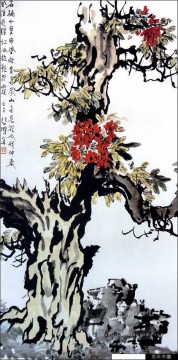 徐悲鸿 Xu Beihong Ju Peon Werke - Xu Beihong Baum alte China Tinte